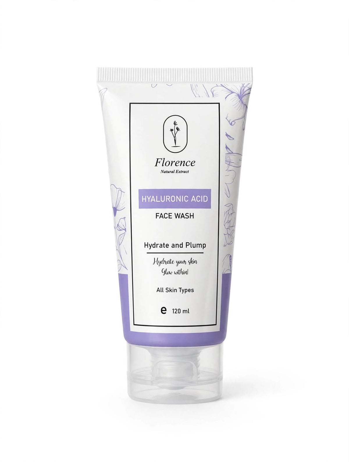 Florence Natural Extract Hyaluronic Face Wash | 120ml